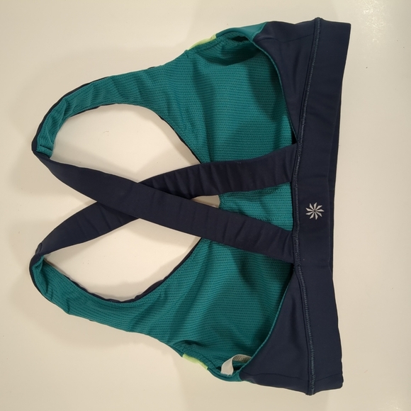 Athleta Crunch Colorblock Sports Bra , X Back , Size S - Picture 3 of 5